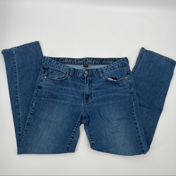 Calvin Klein Jeans Denim - Calvin Klein Straight Leg Jeans Size 31/12 Blue